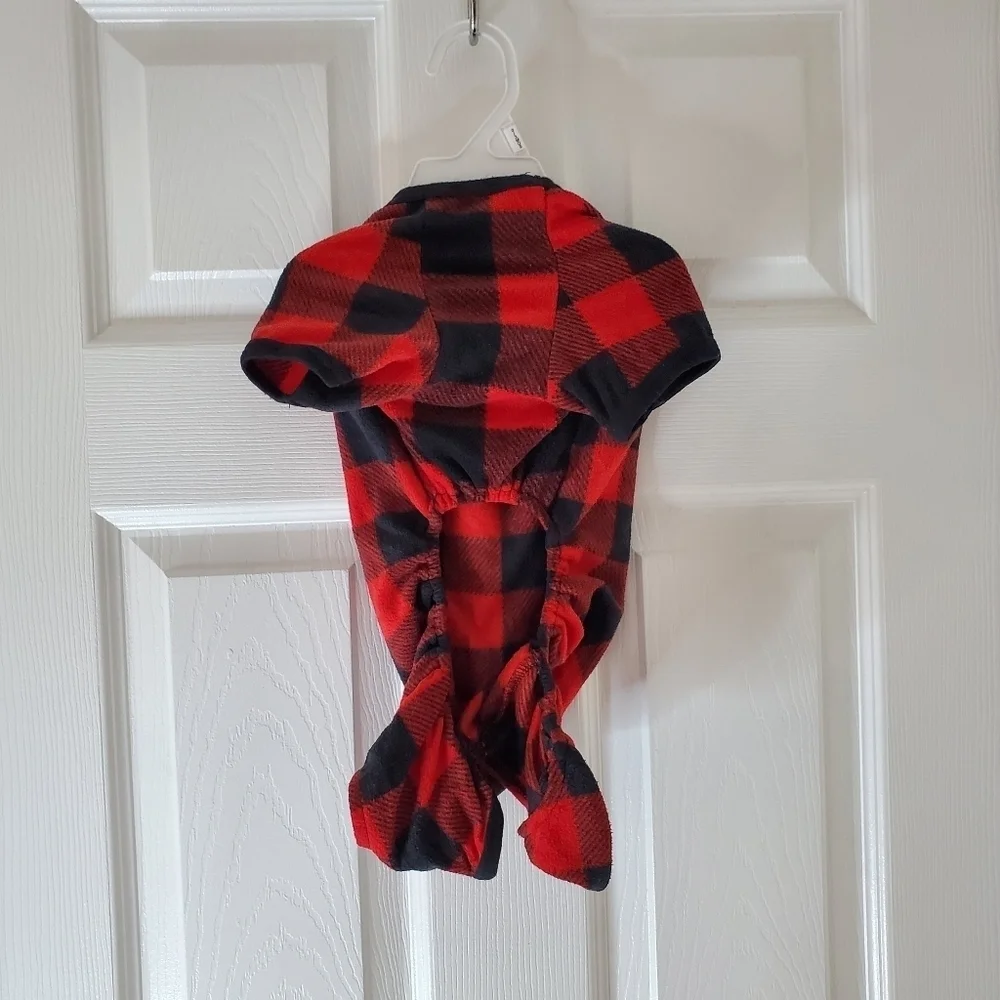 🌼Buffalo Plaid Pajamas/Outfit for your Furbaby Size Small